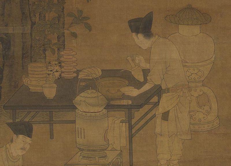 重拾“圍爐煮茶”文化，一起看看故宮藏畫里的“圍爐煮茶”[精制鋼圍爐茶桌](圖4)