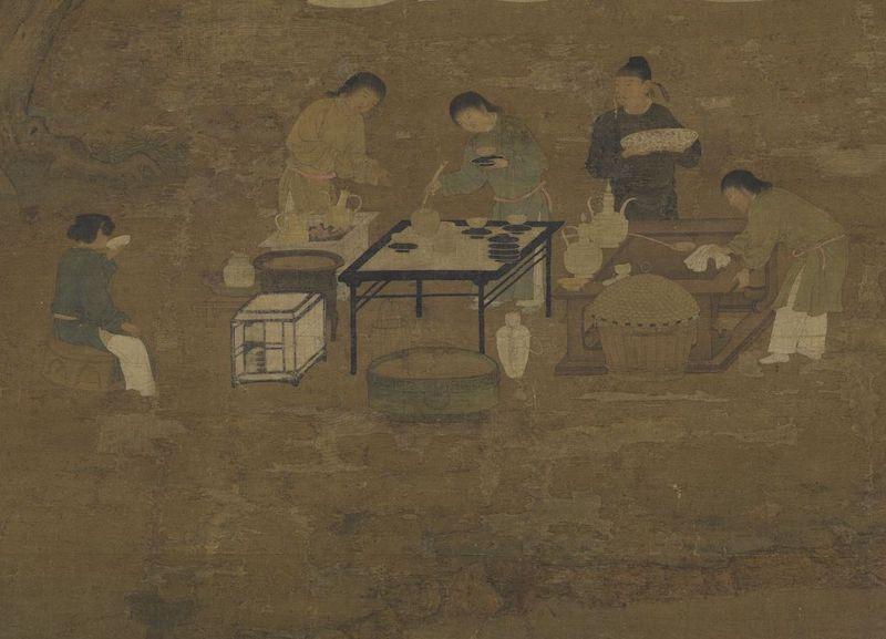 重拾“圍爐煮茶”文化，一起看看故宮藏畫里的“圍爐煮茶”[精制鋼圍爐茶桌](圖6)