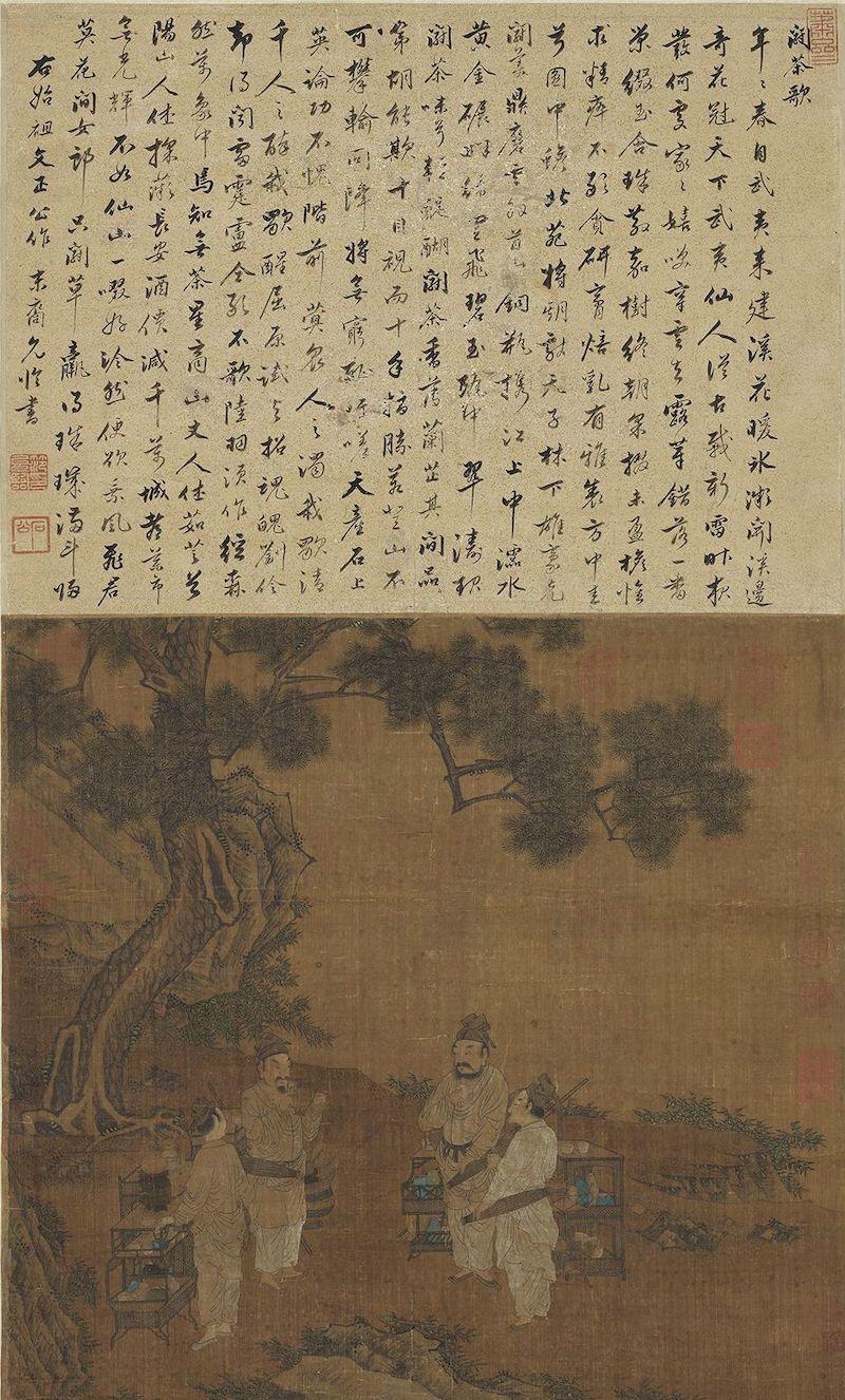 重拾“圍爐煮茶”文化，一起看看故宮藏畫里的“圍爐煮茶”[精制鋼圍爐茶桌](圖7)