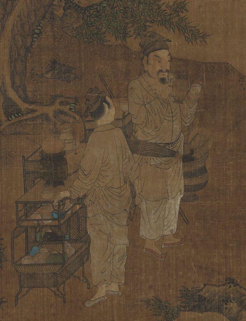 重拾“圍爐煮茶”文化，一起看看故宮藏畫里的“圍爐煮茶”[精制鋼圍爐茶桌](圖9)